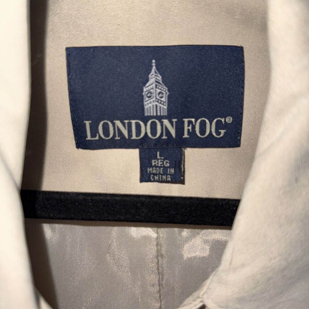 London Fog Beige Classic Trench Coat Women’s Large - Picture 2 of 10